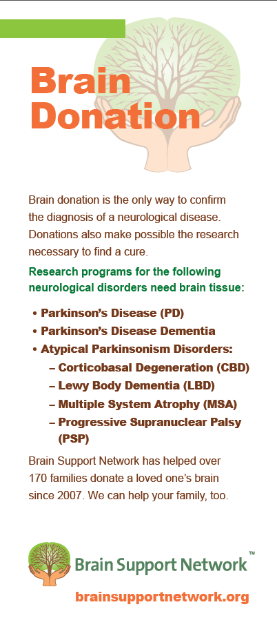 Parkinsonism Brain Donation Brochure